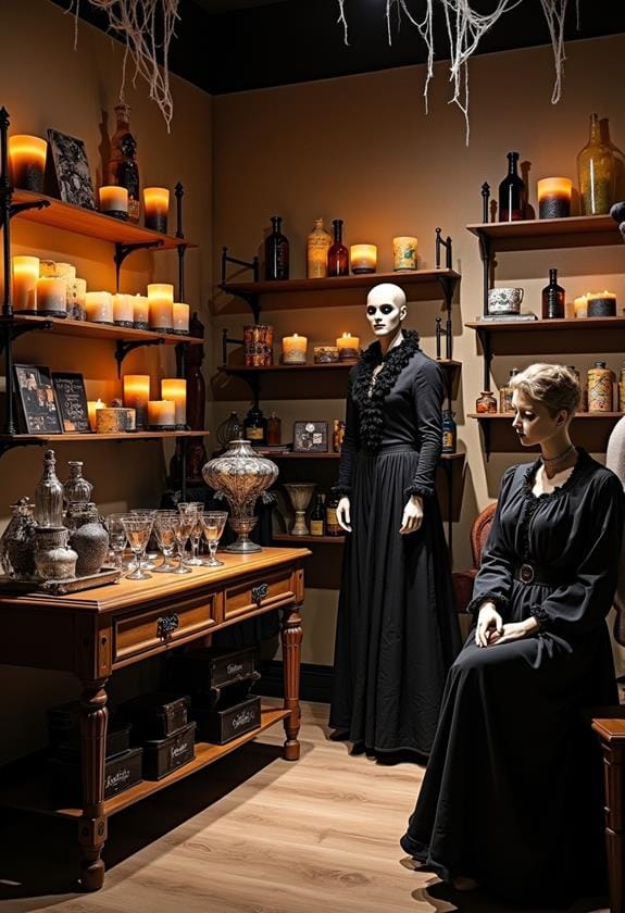 haunting product display areas