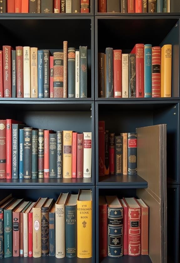 hidden book storage boxes