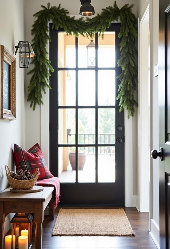 holiday decor with garland