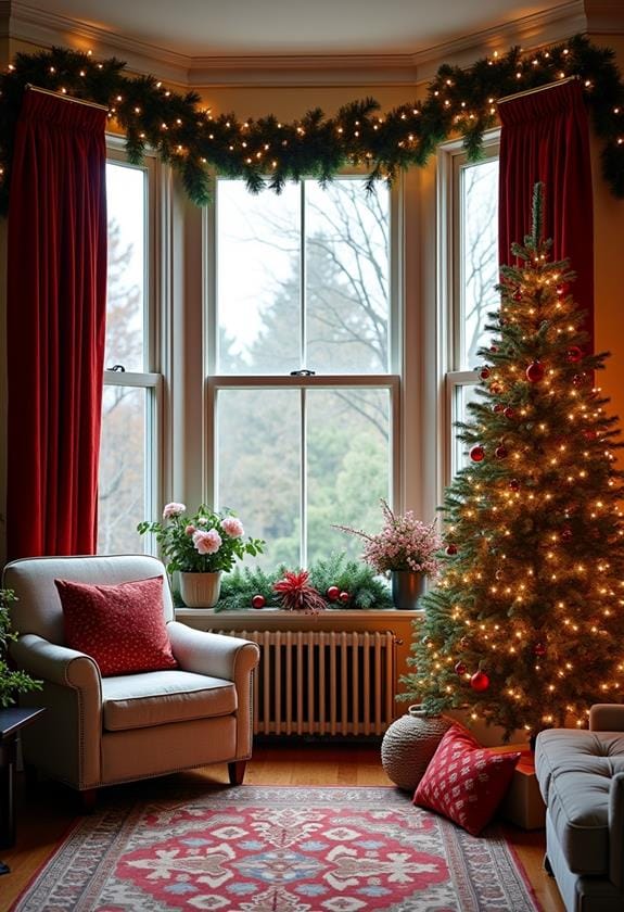 holiday display decorations showcase