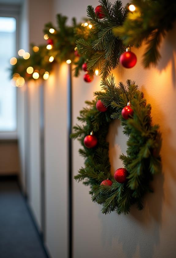 holiday office decorations galore