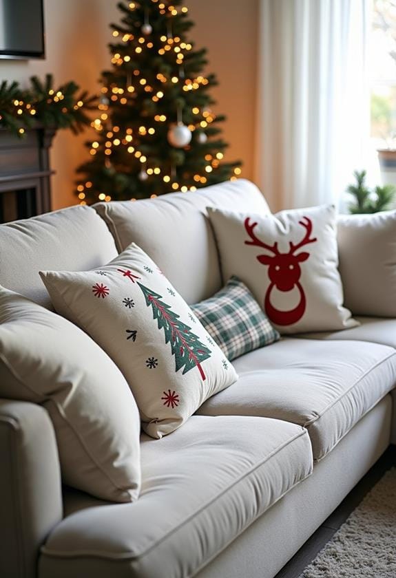 holiday themed pillow transformations