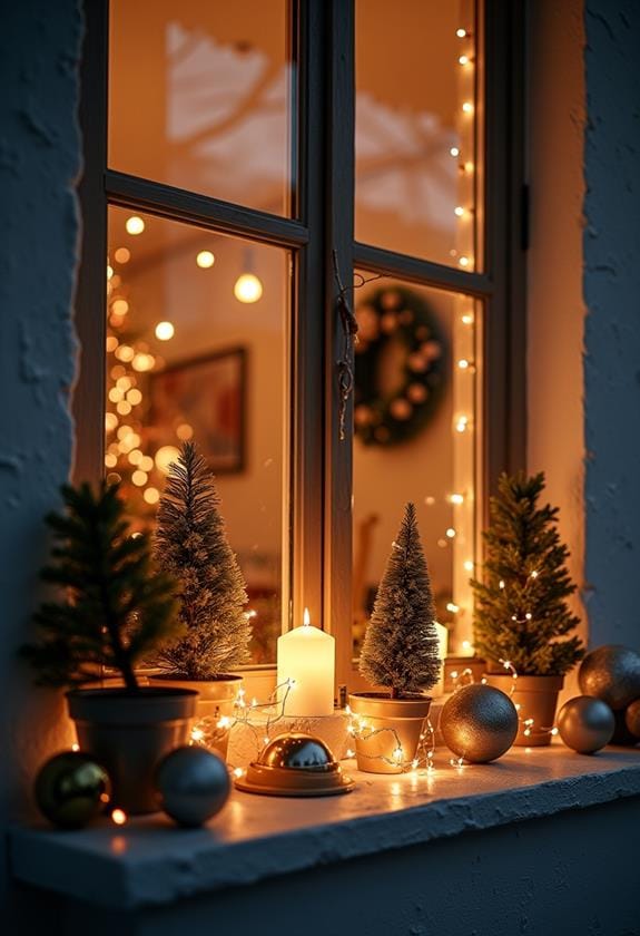 holiday window decorations showcase