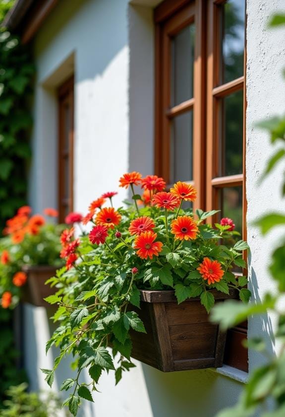 homemade window box planters