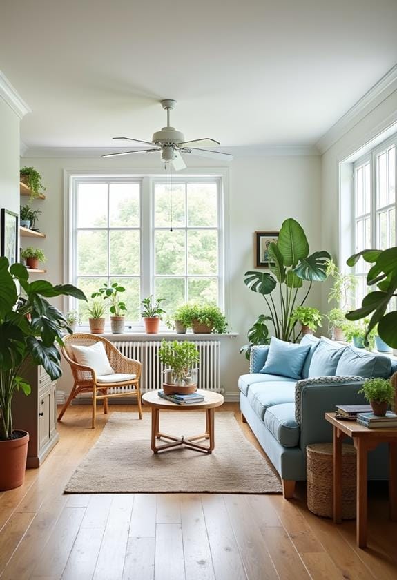 indoor plants enhance air