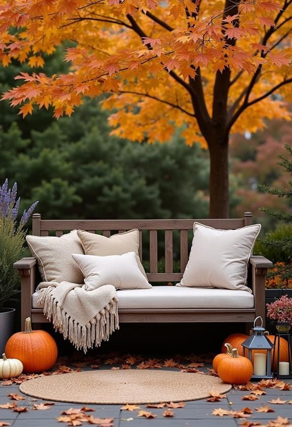 inviting outdoor lounge areas