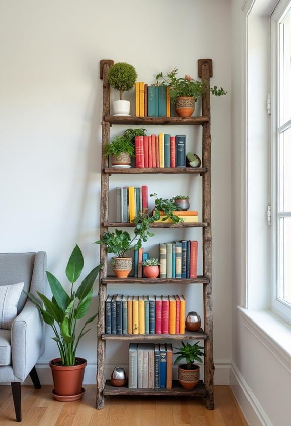 ladder bookshelf transformation ideas