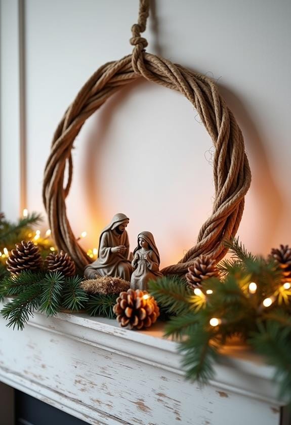 lasso framed christmas display