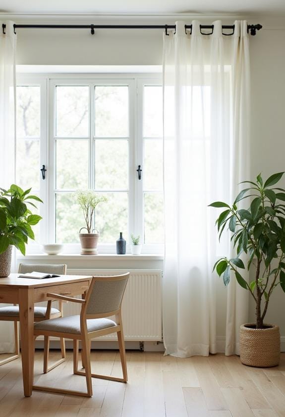 lightweight airy curtains