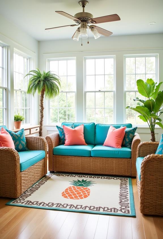 lively tropical color scheme