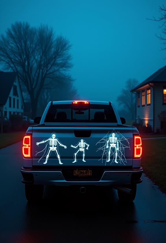 luminescent nighttime decorative features