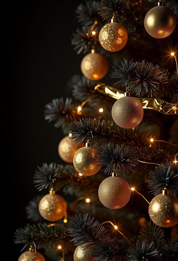 luxurious black and gold