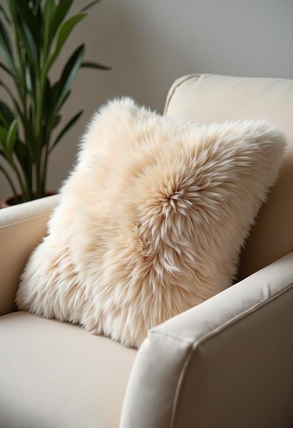 luxurious faux fur cover