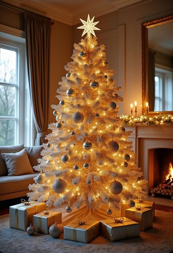 luxurious metallic holiday decor