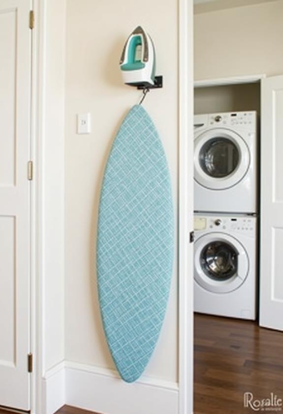 magnetic ironing board organizer