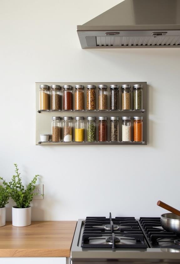 magnetic spice organizer system