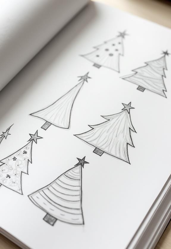 minimalist holiday tree designs