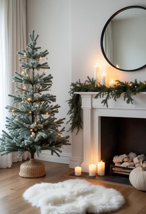 minimalist scandi christmas decor