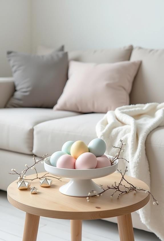 minimalist scandinavian easter decor