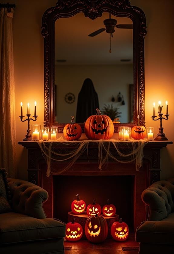 mysterious ambiance with candles