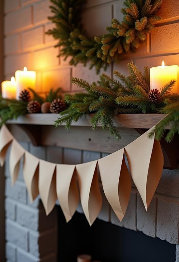 natural rustic decorative garland