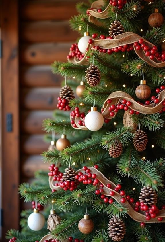natural winter decor elements