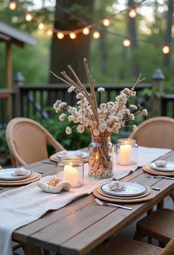 nature inspired table decorations