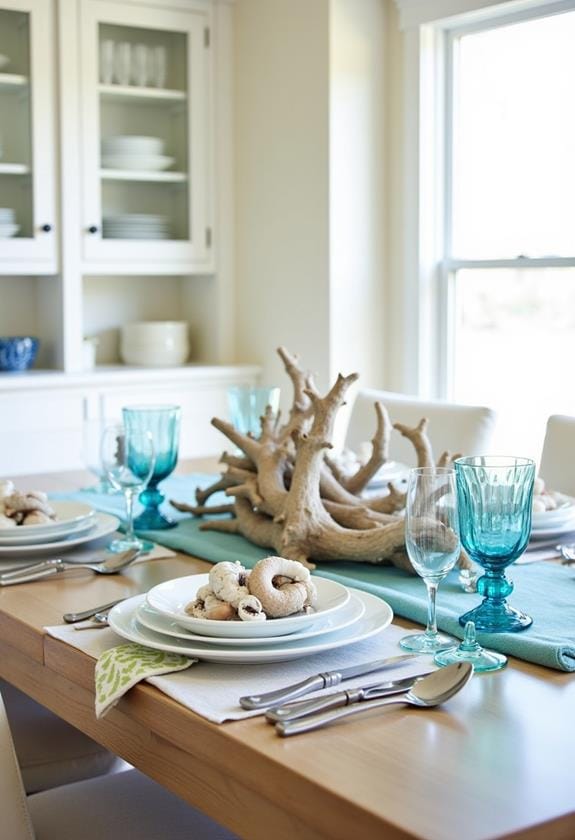 nautical inspired dining arrangements