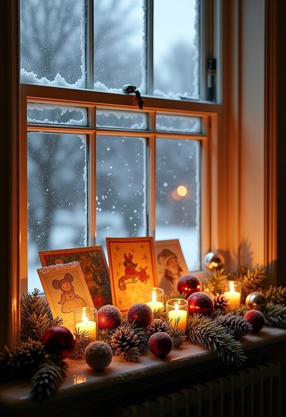 nostalgic holiday card art