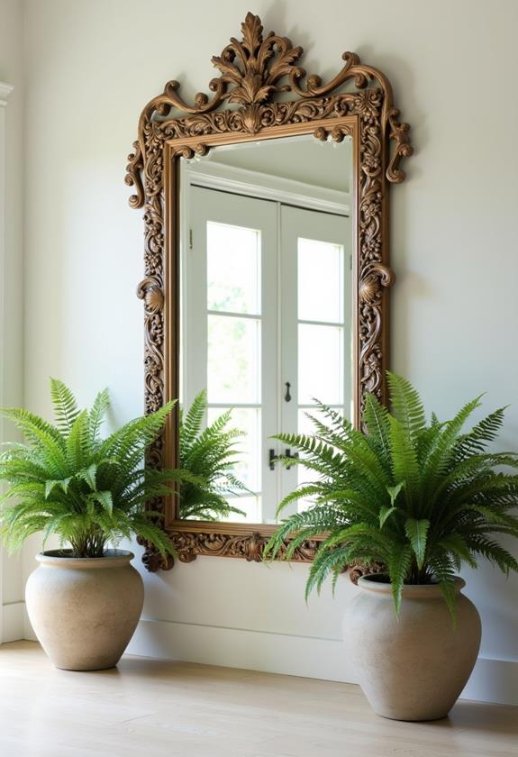 organic aesthetic mirror frame