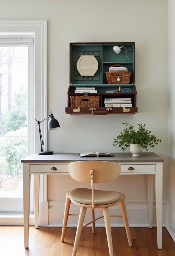 organized home office storage