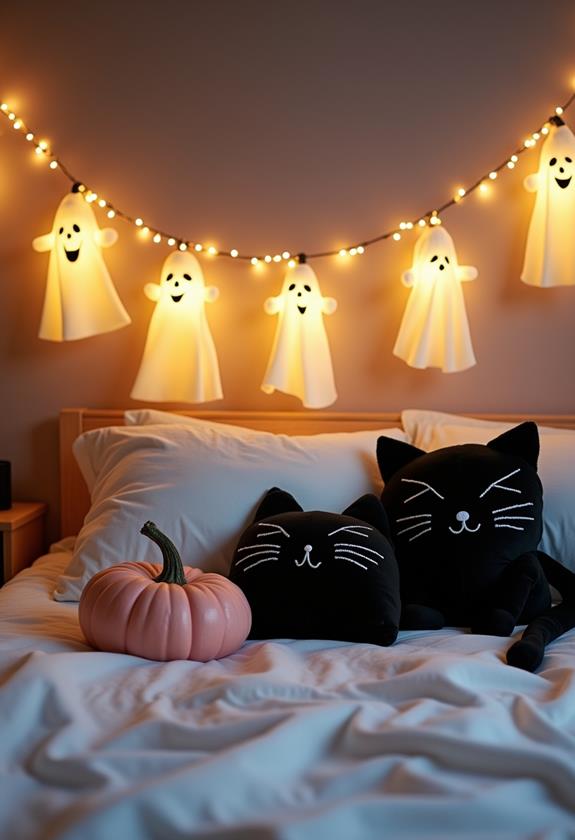 playful halloween decor lights