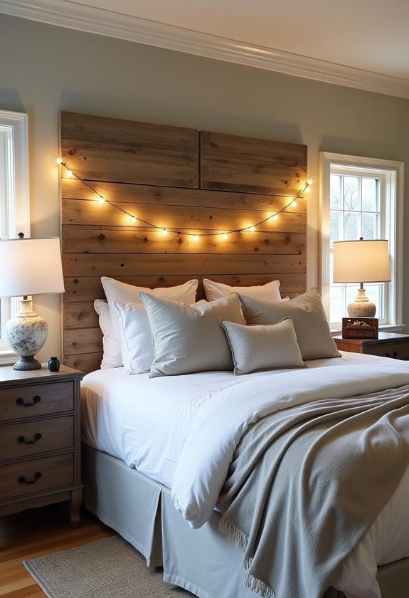 reclaimed wood bed design