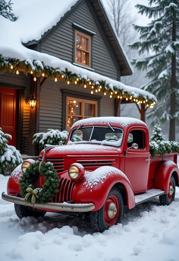 red truck decor ideas