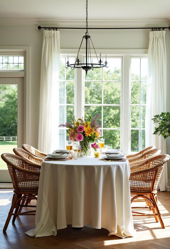 refreshing summer dining decor