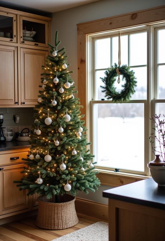 retro christmas tree decor