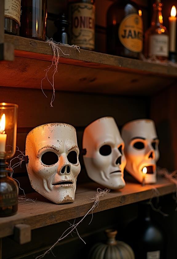 retro halloween mask collection
