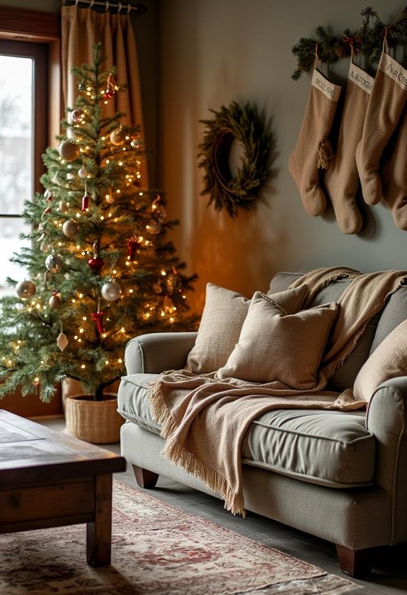rustic burlap christmas projects