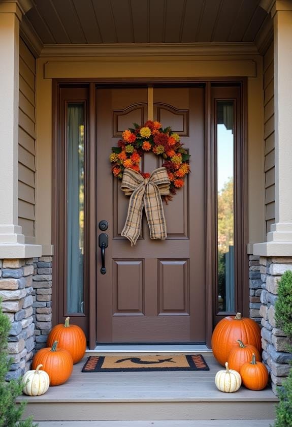 rustic burlap plaid decor