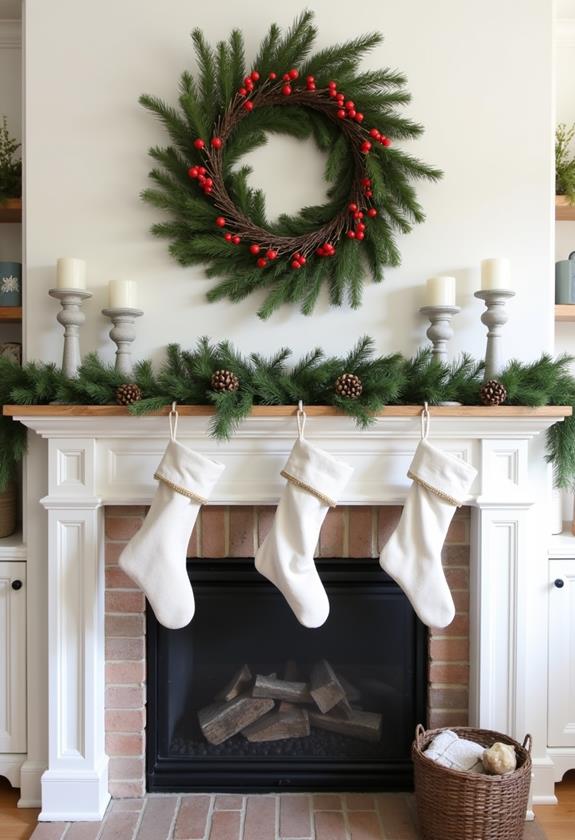 rustic farmhouse mantel decor