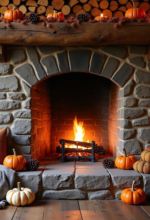 rustic firewood home decor