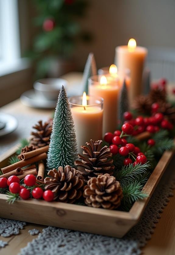 rustic holiday decor arrangement