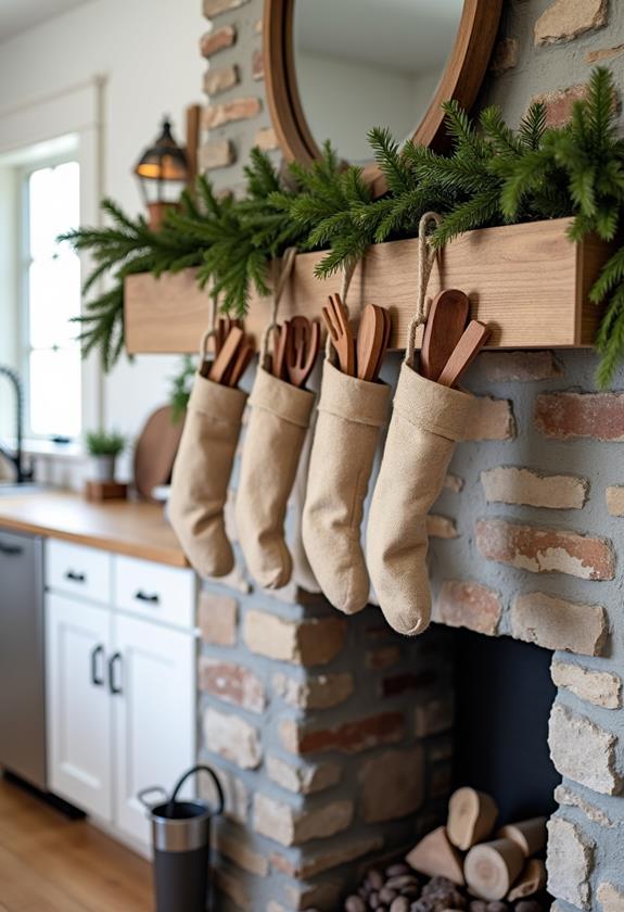 rustic kitchen utensil holders