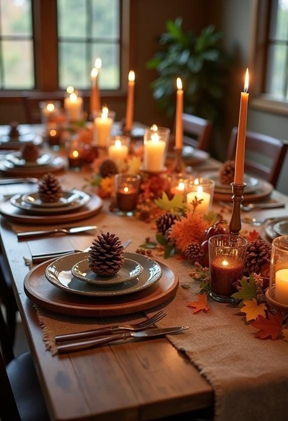 rustic wood and burlap