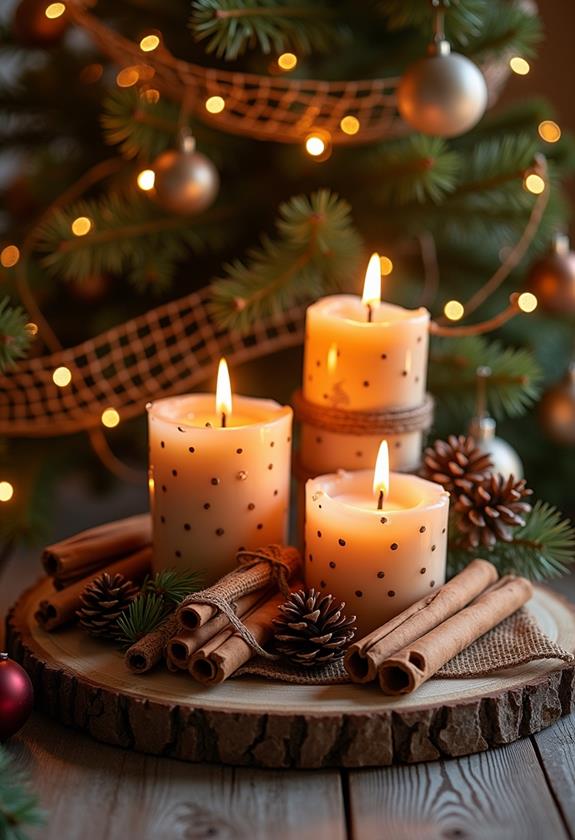 scented cinnamon stick candles