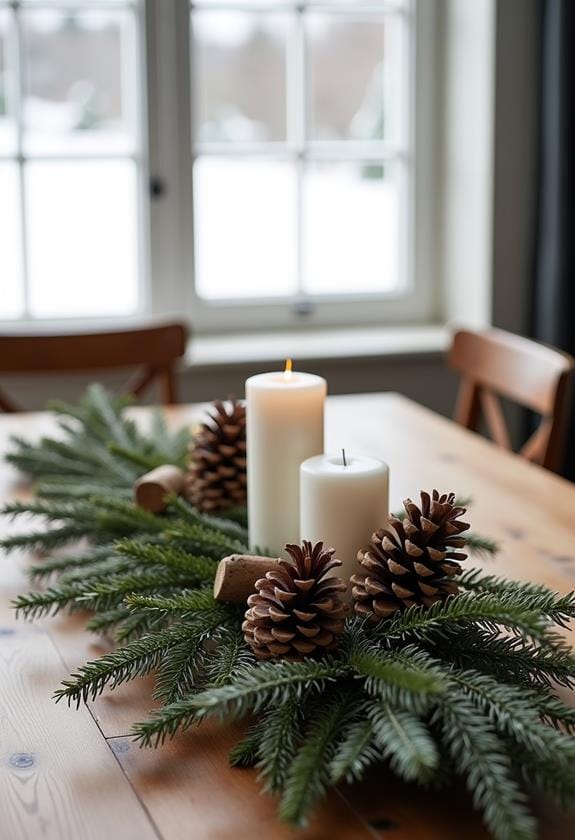 seasonal botanical table decor