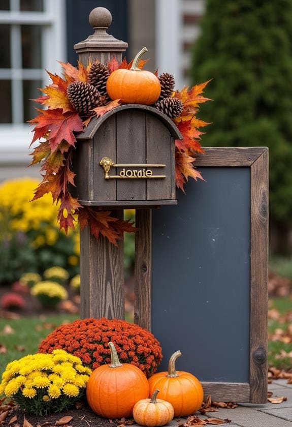 seasonal chalkboard message board