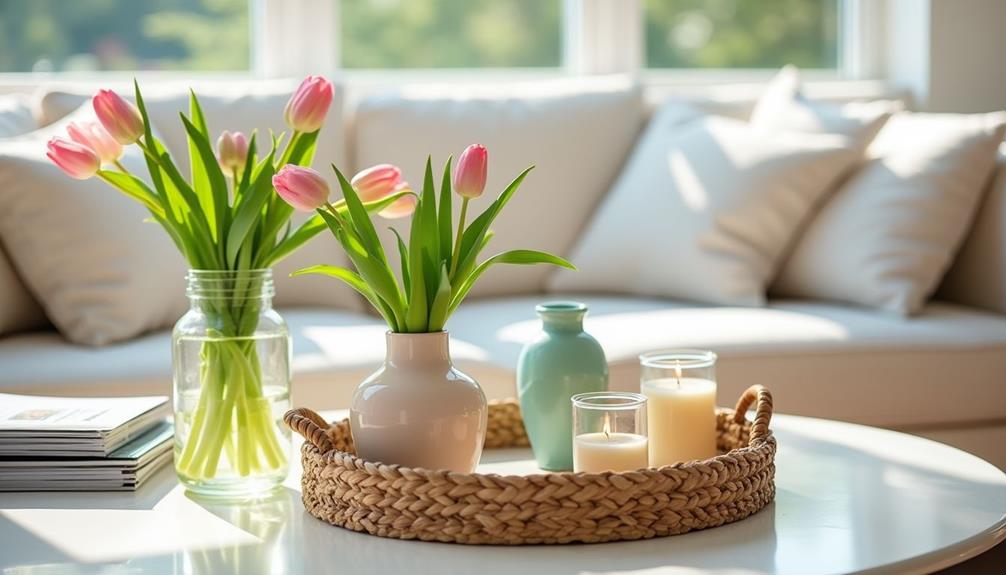 seasonal coffee table styling