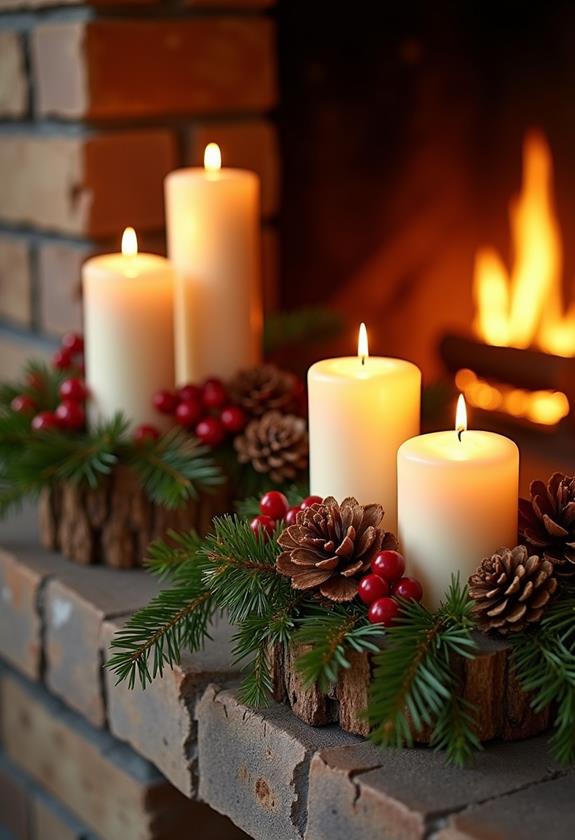 seasonal decor candle holders