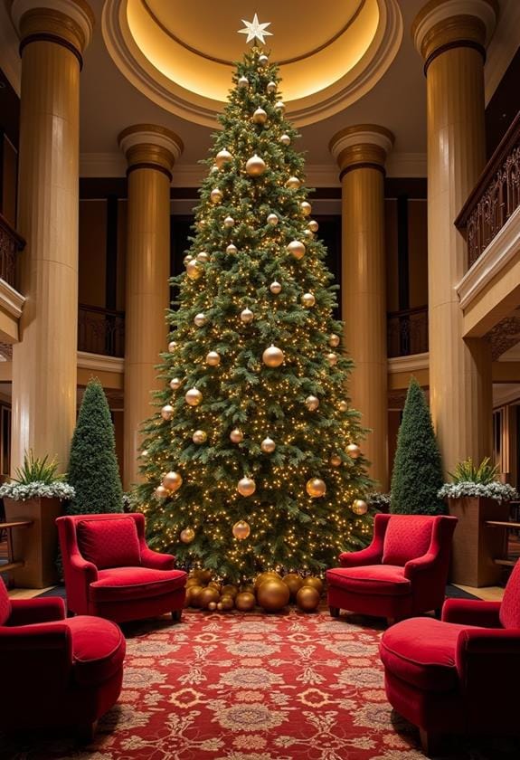 seasonal decorations in venue